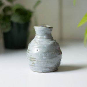 Unique handmade ceramic tiny bud vase
